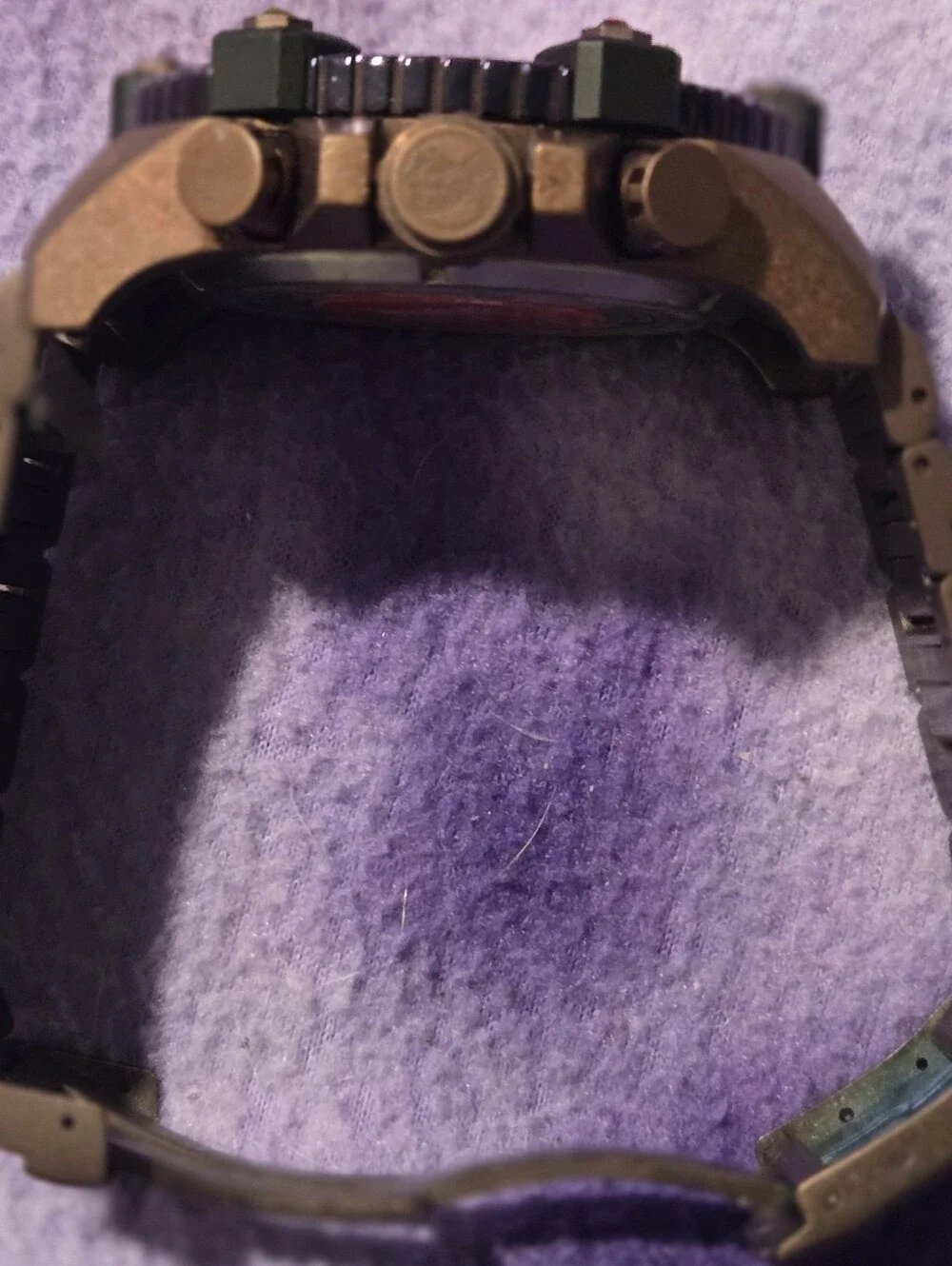 Invicta Black and Gold Multicolor Gem Gauntlet Dial Watch